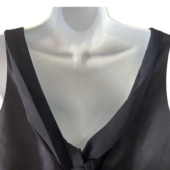 🔥 SALE 🔥 NEW Vintage Adrianna Papell Evenings Navy Blue Sleeveless Long Dress 10 - Picture 9 of 15